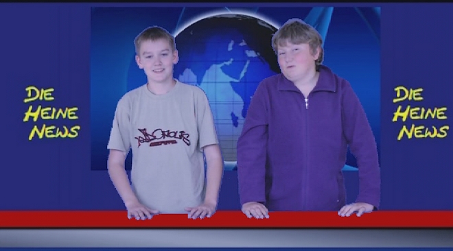 Die Moderatoren der Heine News